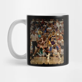 Michael Jordan vs Magic Johnson, 1990 Mug